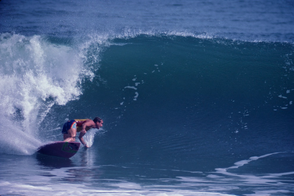 Nominated for the Media category, Florida native Pete “Flipper” Hodgson was a top competitor in the ’70s and ’80s, won the U.S. Champs in ’78, and won the ECSC Masters division in ’79. But he followed his muse after those comp years were over to Hawaii, where he has emerged as one of the North Shore's most prolific shooters of stills and videos over the past 20 years. And he continues to surf heavy Hawaiian waves. Photo: Dugan