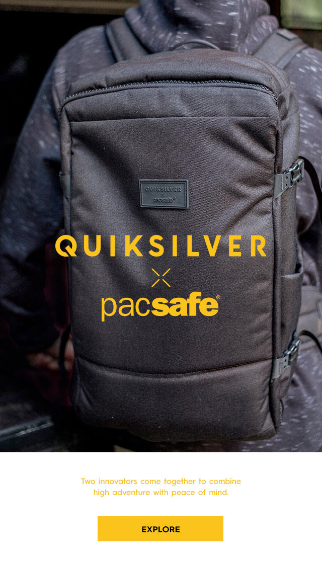 quiksilver x pacsafe